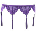 性感扣襪帶-紫色 (1150)