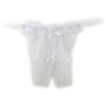 綁帶性感開檔內褲(白色) KM212_5005