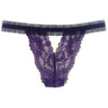 震蛋挑逗- V 形蕾絲小丁褲(紫色) CK356