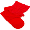 16厘米蕾絲花邊絲襪(紅) KM6729