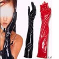 性感PVC長手套-女性專用(黑色) FS-001