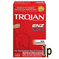 Trojan 戰神 ENZ 無潤滑劑安全套-1片散裝