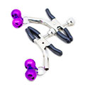 Nipple Clamp 金屬乳夾-雙鈴(紫) np-65p
