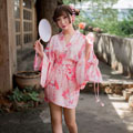 櫻花之戀-羽織印花和服(粉) FX7063