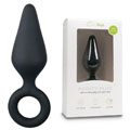 Black Buttplug With Pull Ring Large 拉環後庭塞-大 7184
