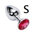 Metal Plug SM鑽石金屬肛塞(銀色,圓形 )鑽石不設選色(小)AP-AL001-S