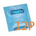 Pasante Cooling 冰涼橫紋乳膠安全套 12片散裝