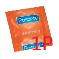 Pasante Warming 熱感橫紋乳膠安全套 1片散裝