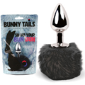 FeelzToys Bunny Tails 兔子尾巴金屬肛塞(黑色) 5115