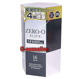 Zero Black 003 黑色超薄安全套 - 16 片裝