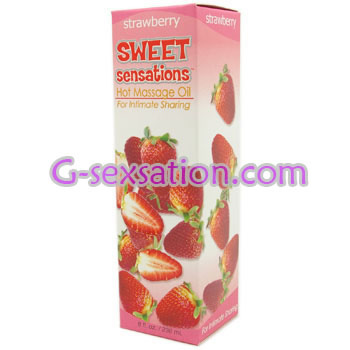 Sweet Sensations 熱情按摩乳 - 草莓 (236ml)