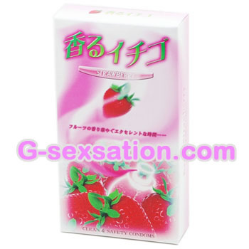 Strawberry 芳香草莓避孕套 - 12 片裝