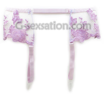 性感扣襪帶-紫色 (1153)