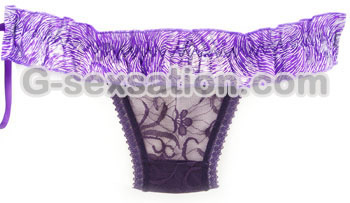 浪漫果實-綁帶蕾絲內褲(紫色) CK905