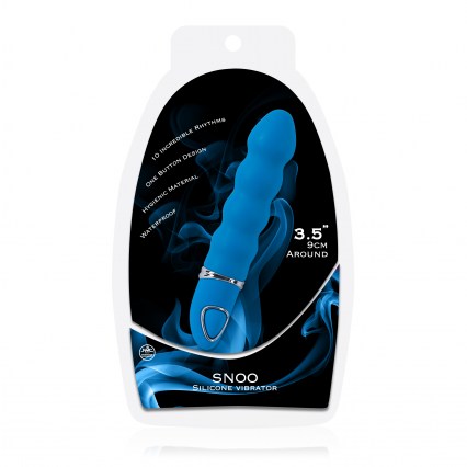 Snoo Silicone Vibrator 十頻震棒(藍色) 327A