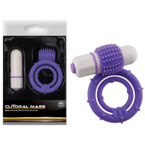 Clitoral Mass 陰蒂堆擁-雙重持久環震動器(紫)22A00