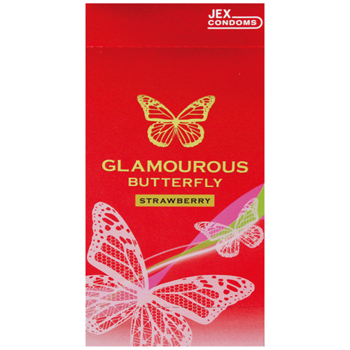 Glamourous Butterfly Strawberry 魅力蝴蝶-士多啤梨 6 片裝