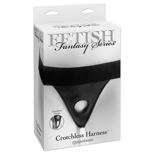 FF Crotchless Harness 陽具穿戴褲(黑) 3465-23