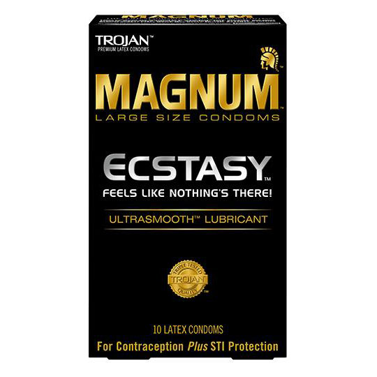 Trojan Magnum Ecstasy Condom 戰神-密林狂喜乳膠安全套-10片裝