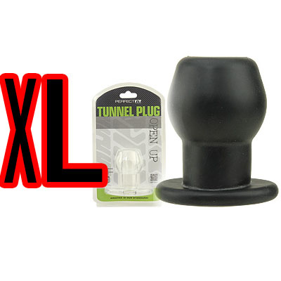 美國 Perfect Fit Brand TUNNEL PLUG 肛門隧道後庭擴張肛塞(黑) XL