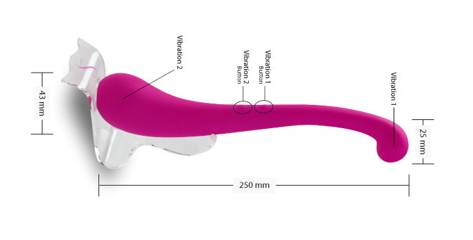 The Trumpeter Swan Luxury Silicone Vibrator 喇叭手天鵝-無縫硅膠按摩棒