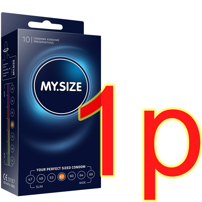 My Size - Natural Latex Condom 57 Width 1 pc | My Size 57 天然膠乳避孕套-1片散裝