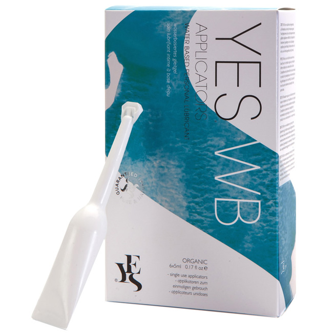 YES Pre-filled Applicators - YES WB water based personal lubricant 6x5ml 有機天然水性潤滑液-旅行裝6x5ml