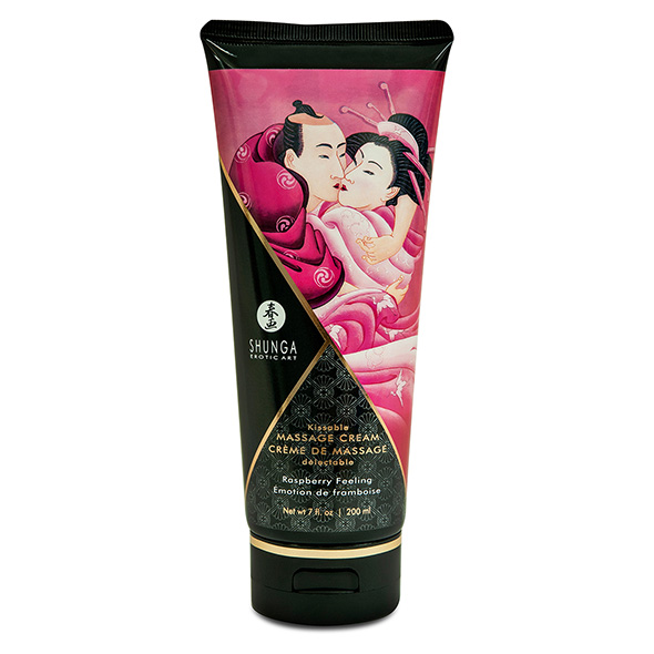 Shunga Kissable Massage Cream Raspberry 可口按摩潤滑劑(山莓) 200ml