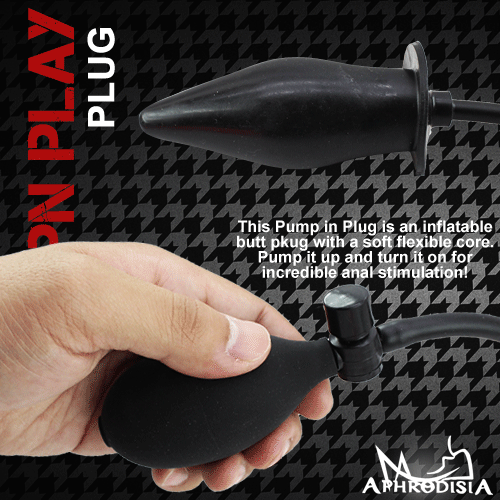 PumpN Play Inflatable Plug 充氣式按摩棒-錐型子彈(膚色)