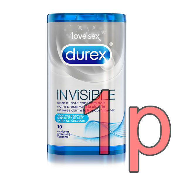 Durex - Invisible Condoms 無形-安全套 1片散裝