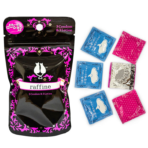 Japan Medical Raffine 3 Condoms & 3 Lotions 安全套 x3片 & 潤滑液5ml x3