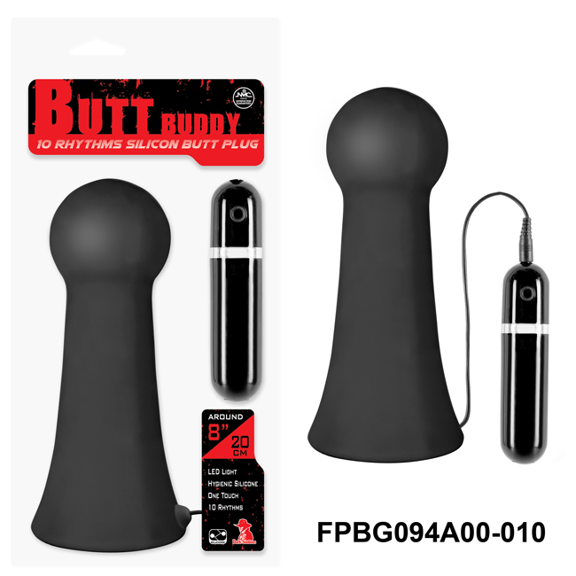 Butt Buddy Giant Butt Plug 後院後庭震動器(黑) 4A00-010