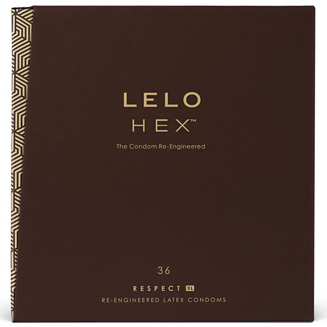Lelo HEX Condoms Respect XL Box of 36pcs 六角形結構XL安全套36片裝