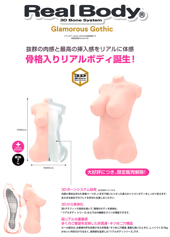 日本SSI JAPAN 真實身體+3D骨骼系統 美妙軀體