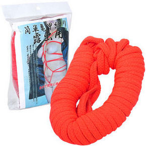 Shibari Turtle Bondage Rope 簡單龜甲捆綁-露出用(紅)