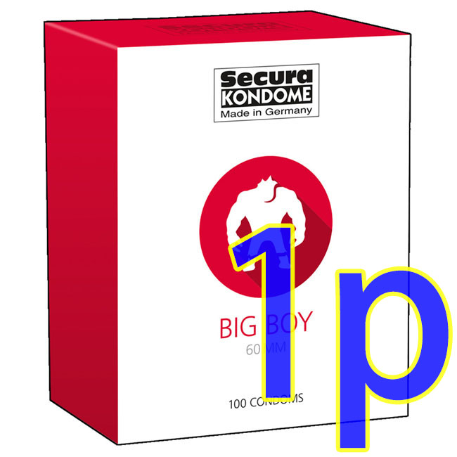 Secura Condoms Big Boy 60mm 大碼安全套1片散裝