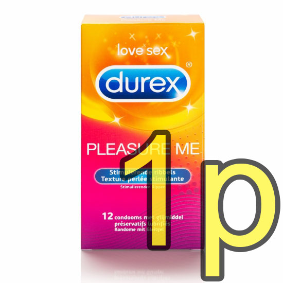Durex Pleasure Me 凸點螺紋安全套 1片散裝