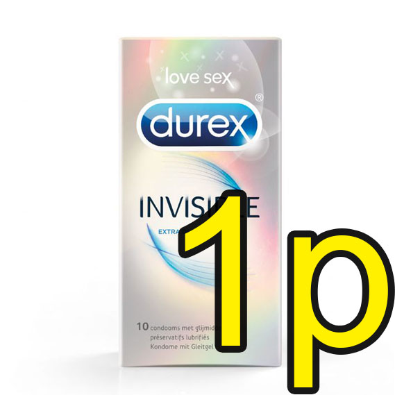 Durex Invisible Extra Thin 無形輕薄安全套 1片散裝