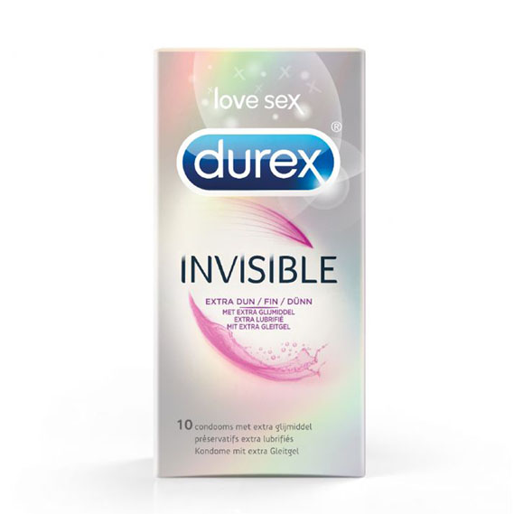 Durex Invisible Extra Lub 輕薄加倍潤滑安全套 10片裝