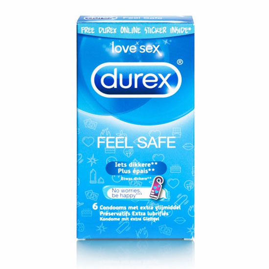 Durex Feel Safe 加厚持久安全套 6片裝