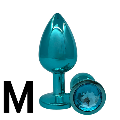 The Alchemist of Ars Magna Aria Magnus Metal Plug SM鑽石金屬肛塞(藍色,圓形 )鑽石不設選色(中)BLUE-AL001-M