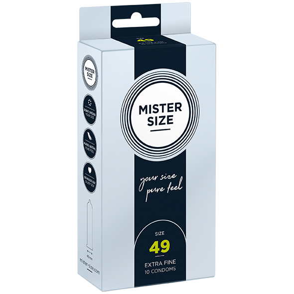 Mister Size 49mm 天然膠乳安全套-10片裝