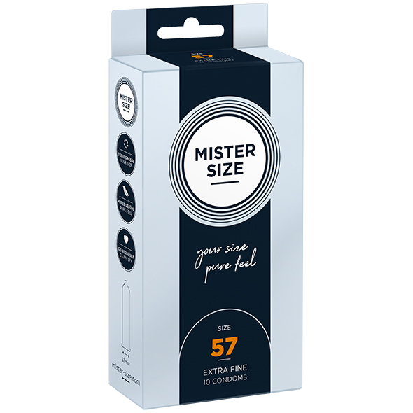Mister Size 57mm 天然膠乳安全套-10片裝