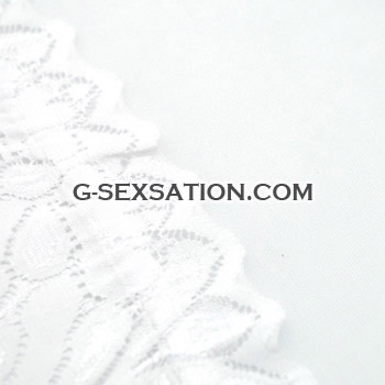 MM9037 - 蕾絲花邊性感絲襪(白色)
