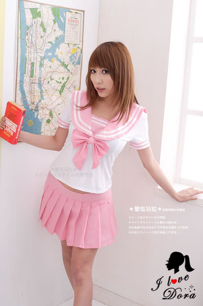 紅粉完美學生服-長版 CF6061L