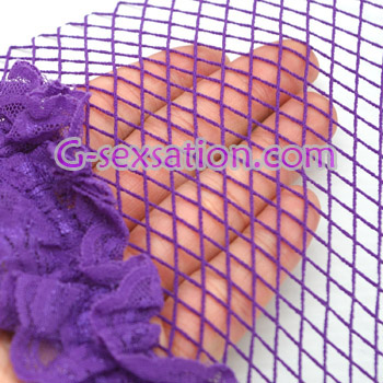Fishnet 大腿網襪 - 紫色 KM2057