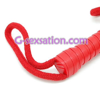 綿繩散鞭(紅色)