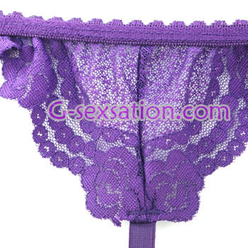 性感扣襪帶-紫色 (1150)