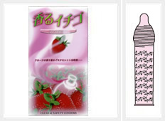 Strawberry 芳香草莓避孕套 - 1 片裝