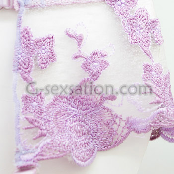 性感扣襪帶-紫色 (1153)